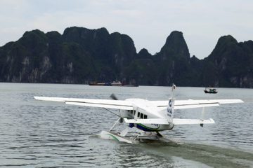 Explore the beauty of Ha Long Bay on a seaplane